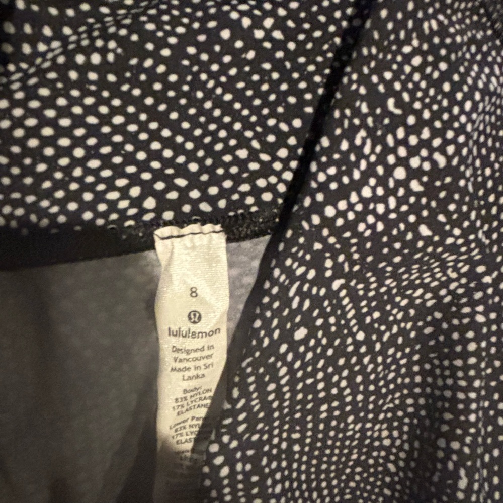 lululemon athletica Black and White Speckled Leggings